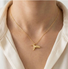 Hummingbird Necklace-Gold-Necklaces-Fame-The Silo Boutique, Women's Fashion Boutique Located in Warren and Grand Forks North Dakota