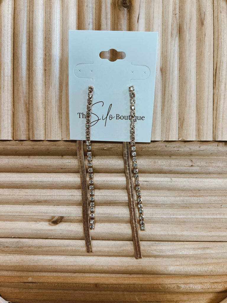 Kenze Drop Two Side Earrings-earrings-kennze-The Silo Boutique, Women's Fashion Boutique Located in Warren and Grand Forks North Dakota