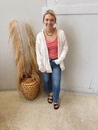 Oatmeal Mix Hoodie Cardigan-Cardigans-mystree-The Silo Boutique, Women's Fashion Boutique Located in Warren and Grand Forks North Dakota