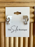 Mini Stud Hoop Earrings-Earrings-Fame-The Silo Boutique, Women's Fashion Boutique Located in Warren and Grand Forks North Dakota