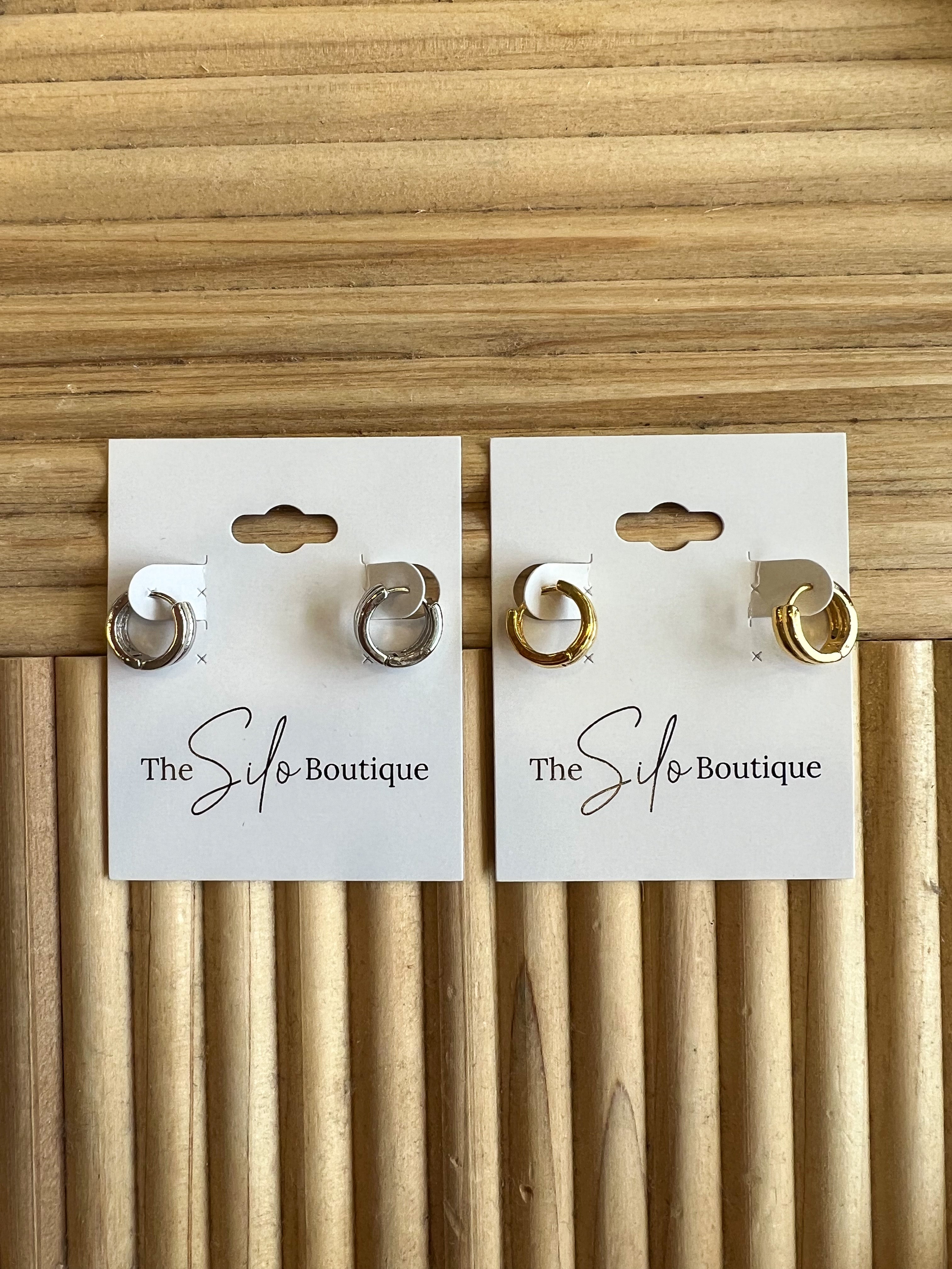 Mini Mini Fine Line Huggie Earrings-Earrings-Fame-The Silo Boutique, Women's Fashion Boutique Located in Warren and Grand Forks North Dakota