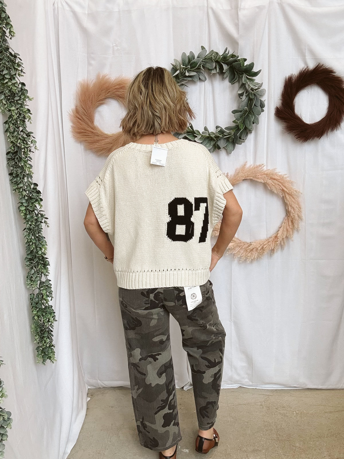 87 Short Sleeve Sweater-Sweaters-cotierra-The Silo Boutique, Women's Fashion Boutique Located in Warren and Grand Forks North Dakota