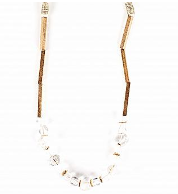 Chani Clear Necklace-Necklaces-Meghan Browne-The Silo Boutique, Women's Fashion Boutique Located in Warren and Grand Forks North Dakota