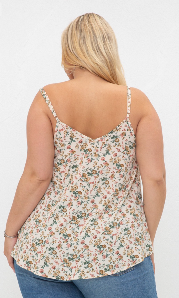 All Over Floral Cami Top-Cami-cozy co-The Silo Boutique, Women's Fashion Boutique Located in Warren and Grand Forks North Dakota