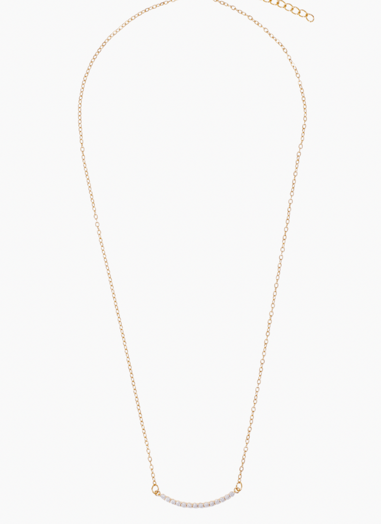 Ellie Vail Gianna Curved Bar Necklace-Necklaces-ellie vail-The Silo Boutique, Women's Fashion Boutique Located in Warren and Grand Forks North Dakota