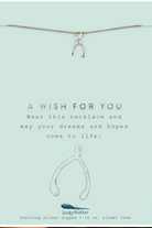 A Wish For You Wishbone Necklace-Necklaces-lucky feather-The Silo Boutique, Women's Fashion Boutique Located in Warren and Grand Forks North Dakota