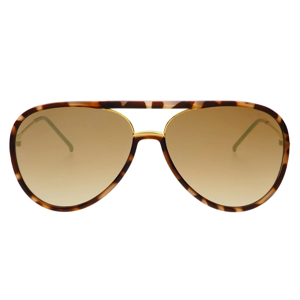 Freyrs Shay Matte Tortoise Mirrored Sunglasses-Sunglasses-freyers-The Silo Boutique, Women's Fashion Boutique Located in Warren and Grand Forks North Dakota