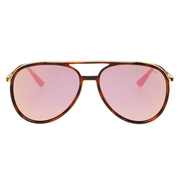 Freyrs Fulton Brown/Pink Tortoise Aviator Sunglasses-Sunglasses-freyers-The Silo Boutique, Women's Fashion Boutique Located in Warren and Grand Forks North Dakota