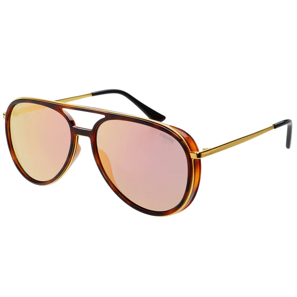 Freyrs Fulton Brown/Pink Tortoise Aviator Sunglasses-Sunglasses-freyers-The Silo Boutique, Women's Fashion Boutique Located in Warren and Grand Forks North Dakota
