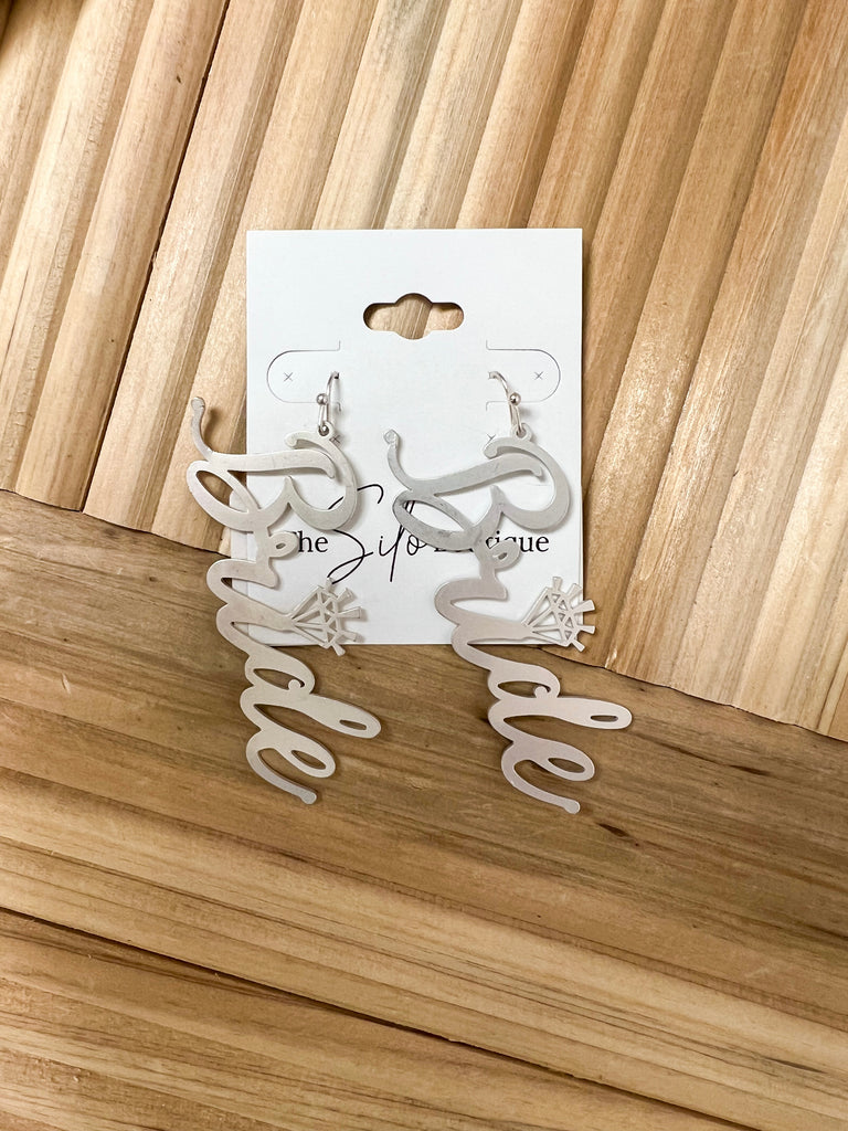 Bride Dangle Earrings-earrings-suz-The Silo Boutique, Women's Fashion Boutique Located in Warren and Grand Forks North Dakota