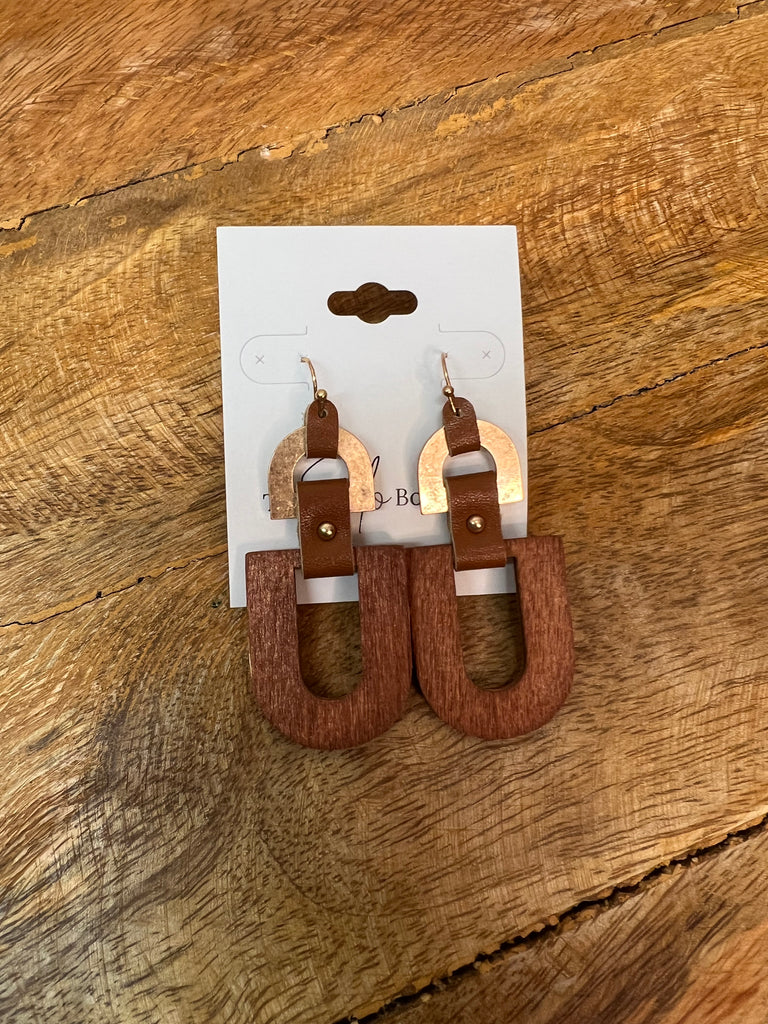 Mix Brown Earrings-Earrings-Dallas Market-The Silo Boutique, Women's Fashion Boutique Located in Warren and Grand Forks North Dakota