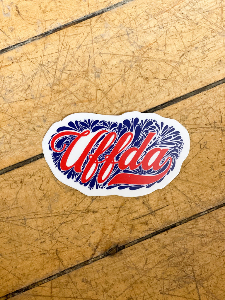 Uffda Sticker-Stickers-nice enough-The Silo Boutique, Women's Fashion Boutique Located in Warren and Grand Forks North Dakota