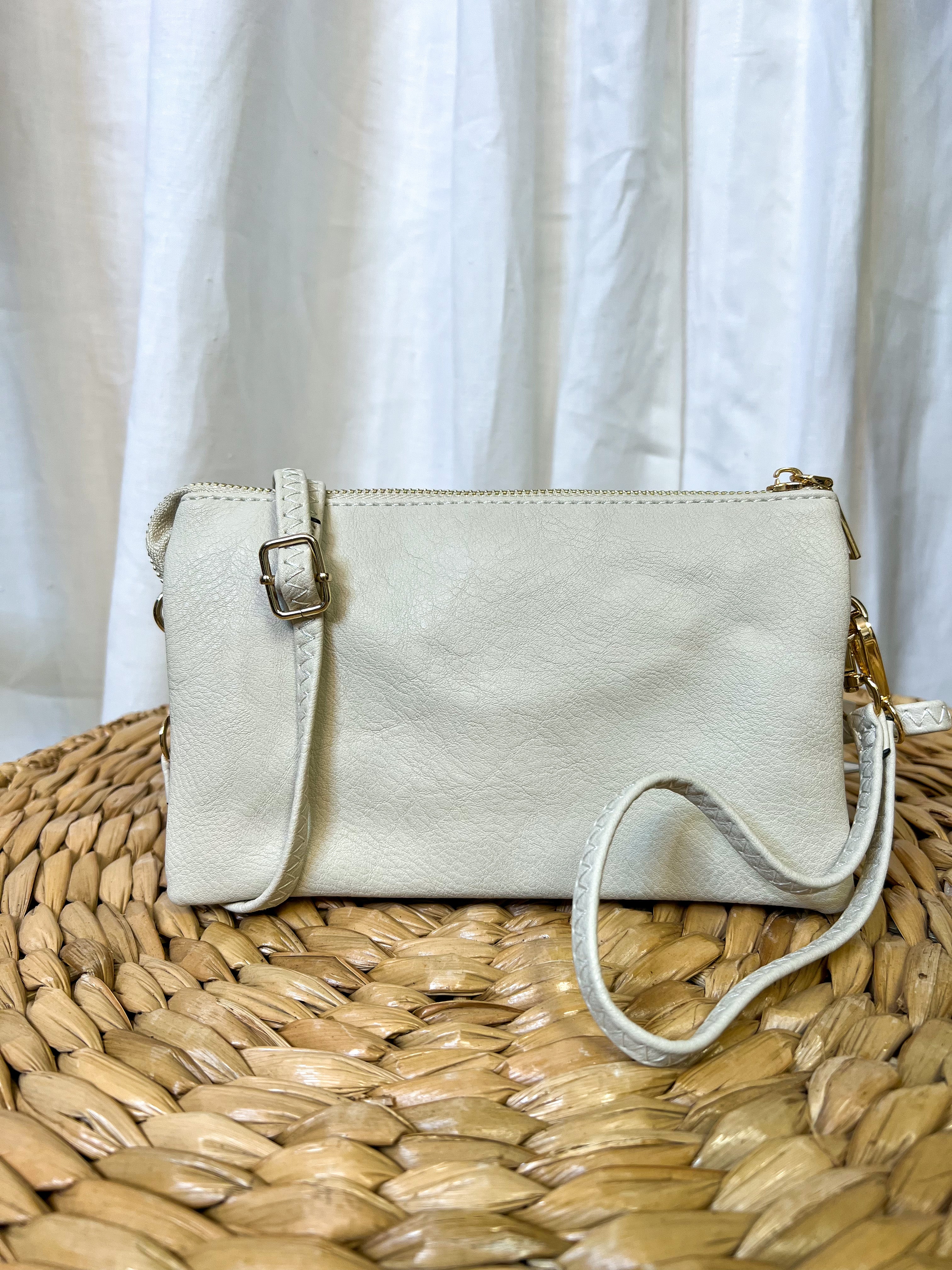 Riley 3 Compartment Crossbody/Wristlet-Crossbody Purses-Jen and Co-The Silo Boutique, Women's Fashion Boutique Located in Warren and Grand Forks North Dakota